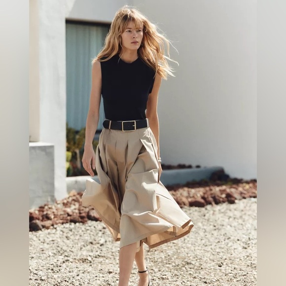 NWT ZARA SHOULDER PAD DRESS - Picture 6 of 12